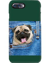 Load image into Gallery viewer, baby Pug In Denim Pocket Gift For Dog Lovers Phone case