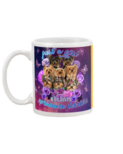 Load image into Gallery viewer, A Girl Loves Yorkshire Terrier Gift For Dog Lovers Mug