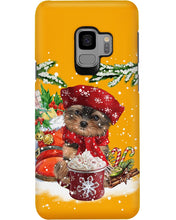 Load image into Gallery viewer, Yorkshire Terrier Loves Drinking Hot Latte Gift For Dog Lovers Phone case