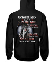 Load image into Gallery viewer, October Man Son Of God Birthday Meaningful Gift For Men Hoodie