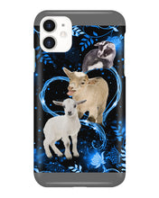 Load image into Gallery viewer, Lovely Phone Case Twinkling Blue Heart Gift For Goat Lovers Phone case