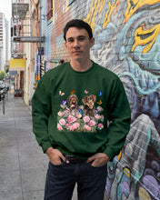Load image into Gallery viewer, German Wirehaired Pointer With Peonies Gift For Dog Lovers Sweatshirt