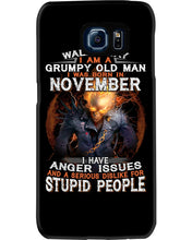 Load image into Gallery viewer, Walk Away I Am A Grumpy Old Man Who Was Born In November Birthday Gift Phone case