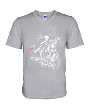 Load image into Gallery viewer, You're Not Alone Motorcycle Axe Gift For Men Guys V-Neck