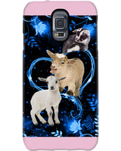 Load image into Gallery viewer, Lovely Phone Case Twinkling Blue Heart Gift For Goat Lovers Phone case