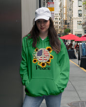 Load image into Gallery viewer, Peace Sign Sunflower Birthday Gift For Girls Hoodie