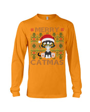 Load image into Gallery viewer, Merry Catmas Cute Funny Gifts Unisex Long Sleeve