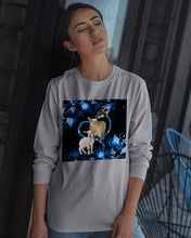 Load image into Gallery viewer, Lovely Phone Case Twinkling Blue Heart Gift For Goat Lovers Unisex Long Sleeve