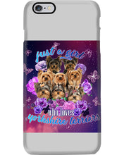 Load image into Gallery viewer, A Girl Loves Yorkshire Terrier Gift For Dog Lovers Phone case
