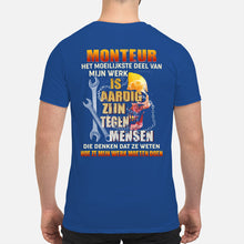 Load image into Gallery viewer, Het Moeilijkste Deel Van Mijn Werk Is Aardig Zijn Tegen Mensen Guys V-Neck