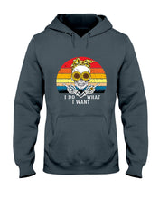Load image into Gallery viewer, I Do What I Want Skull Sunflower Special Custom Design Hoodie