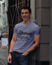 Load image into Gallery viewer, Librarian Keeper Of Books Guardian Of Knowledge Custom Gift For Librarian Guys V-Neck