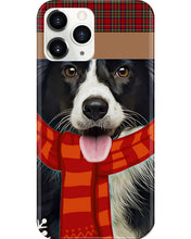 Load image into Gallery viewer, Santa Border Collie In Stock Gift For Dog Lovers Phone case