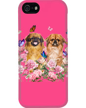 Load image into Gallery viewer, Pekingese With Peonies Gift For Dog Lovers Phone case