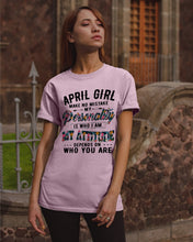 Load image into Gallery viewer, April Girl Make No Mistake My Personality Trending For Birthday Gift Guys Tee