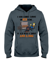 Load image into Gallery viewer, A Man Loves Beer And Dachshund Gift For Dog Lovers Hoodie