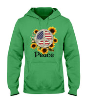 Load image into Gallery viewer, Peace Sign Sunflower Birthday Gift For Girls Hoodie