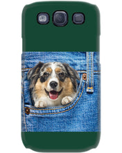 Load image into Gallery viewer, Australian Shepherd In Denim Pocket Gift For Dog Lovers Phone case