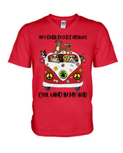Load image into Gallery viewer, On A Dark Desert Highway Meaningful Gift For Dog Lovers Guys V-Neck