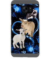 Load image into Gallery viewer, Lovely Phone Case Twinkling Blue Heart Gift For Goat Lovers Phone case