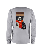 Load image into Gallery viewer, Santa Border Collie In Stock Gift For Dog Lovers Unisex Long Sleeve