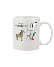Load image into Gallery viewer, Funny Difference Between Me And Other Psychotherapists Unicorn And Horse Mug