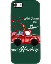 Load image into Gallery viewer, All I Need Are Love And Hockey Gift For Hockey Players Phone case