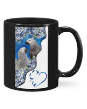 Load image into Gallery viewer, Magical Gray Couple African Parrot Gift For Bird Lovers Mug