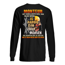 Load image into Gallery viewer, Het Moeilijkste Deel Van Mijn Werk Is Aardig Zijn Tegen Mensen Unisex Long Sleeve