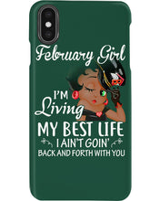 Load image into Gallery viewer, Betty Boop February Girl Living My Best Life Birthday Meaningful Gift Phone case