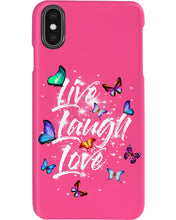 Load image into Gallery viewer, Butterfly Live Laugh Love Gift For Lover Phone case