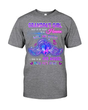 Load image into Gallery viewer, Wings Gift For Angel Grandpa Half Of My Heart Is In Heaven Guys Tee