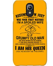 Load image into Gallery viewer, A Spoiled Wife Of An October Grumpy Old Man Birthday Meaningful Gift Phone case