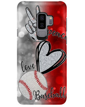 Load image into Gallery viewer, Baseball Peaceful Love Gift For Baseball Lovers Phone case
