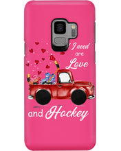 Load image into Gallery viewer, All I Need Are Love And Hockey Gift For Hockey Players Phone case