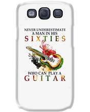 Load image into Gallery viewer, Never Underestimate A 60 Year Old Man Can Play A Guitar Phone case