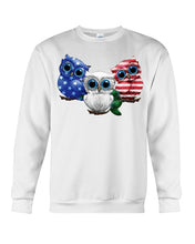 Load image into Gallery viewer, Lovely Phone Case Three Owl With US Flag Gift For Owl Lovers Sweatshirt