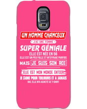 Load image into Gallery viewer, Je Suis Un Homme Chanceux J'ai Line Femme Custom Design Je Suis Son Roi Phone case