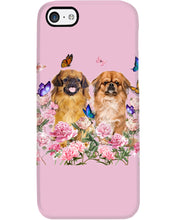 Load image into Gallery viewer, Pekingese With Peonies Gift For Dog Lovers Phone case