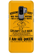 Load image into Gallery viewer, A Spoiled Wife Of An October Grumpy Old Man Birthday Meaningful Gift Phone case