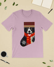 Load image into Gallery viewer, Santa Border Collie In Stock Gift For Dog Lovers Guys Tee