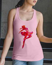 Load image into Gallery viewer, Colorful Red Pink Ballet Girl Gift For Ballet Dancer Ladies Flowy Tank