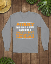Load image into Gallery viewer, Sorry This Guy Is Already Taken By A Smart And Sexy Redhead Gift For Men Unisex Long Sleeve