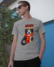 Load image into Gallery viewer, Santa Border Collie In Stock Gift For Dog Lovers Guys Tee