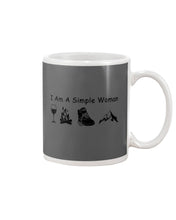 Load image into Gallery viewer, Simple Woman Loves Wine Camping Shoes And Climbing Mug