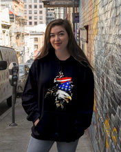 Load image into Gallery viewer, Eagle Giant Scratch USA Flag Gift For Women Hoodie