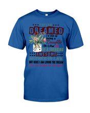 Load image into Gallery viewer, Protea Being A Daughter In Law Of A Freaking Awesome Mother In Law Gift For Women Guys Tee