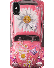 Load image into Gallery viewer, Pink Phone Case With Flowers And Butterfly Gift For Pink Lovers Phone case