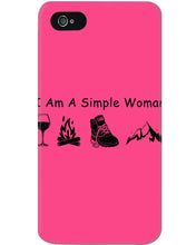Load image into Gallery viewer, Simple Woman Loves Wine Camping Shoes And Climbing Phone case