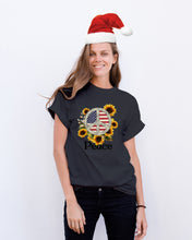 Load image into Gallery viewer, Peace Sign Sunflower Birthday Gift For Girls Guys Tee